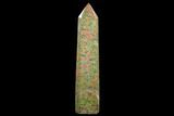Tall, Polished Unakite Obelisk - South Africa #122370-1